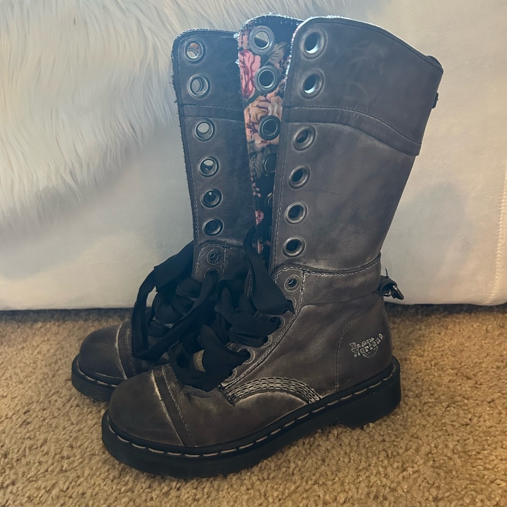Dr. Martens Gray Combat Boots